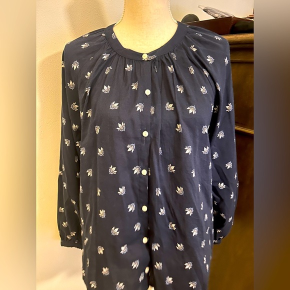 Old Navy Tops - Old Navy Blue Floral Women's Top